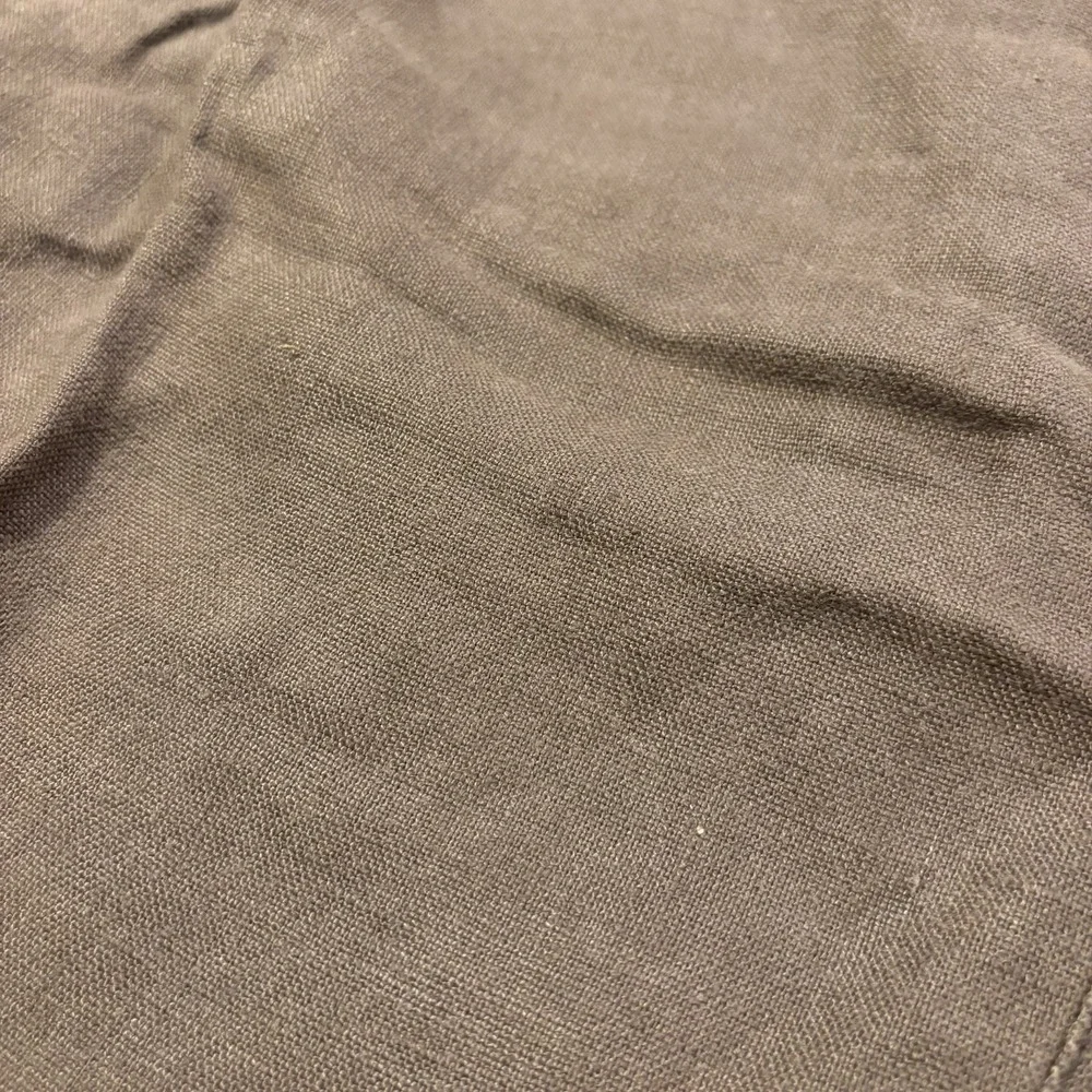 Martin Gordon Pants Mens L Brown 100% Linen Wide Leg Relaxed Trousers Drawstring